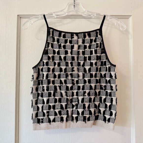 Club Monaco | Patterned Sinthea Sweater Tank - Picture 1 of 9